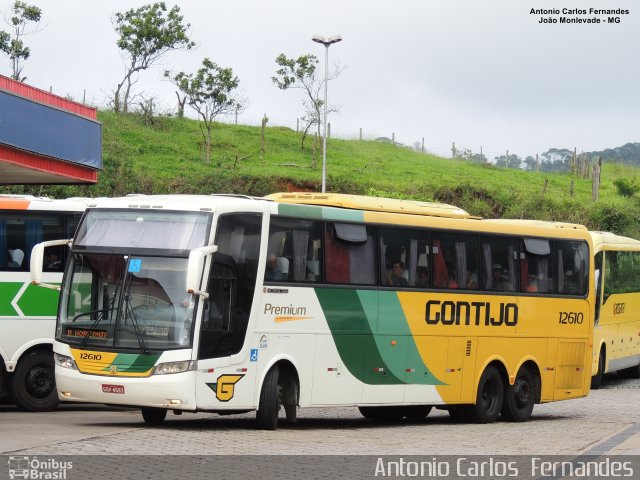 Empresa Gontijo de Transportes 12610 na cidade de João Monlevade, Minas Gerais, Brasil, por Antonio Carlos Fernandes. ID da foto: 4771803.