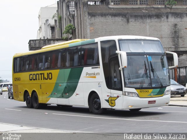 Empresa Gontijo de Transportes 12590 na cidade de Rio de Janeiro, Rio de Janeiro, Brasil, por Rafael da Silva Xarão. ID da foto: 4773621.