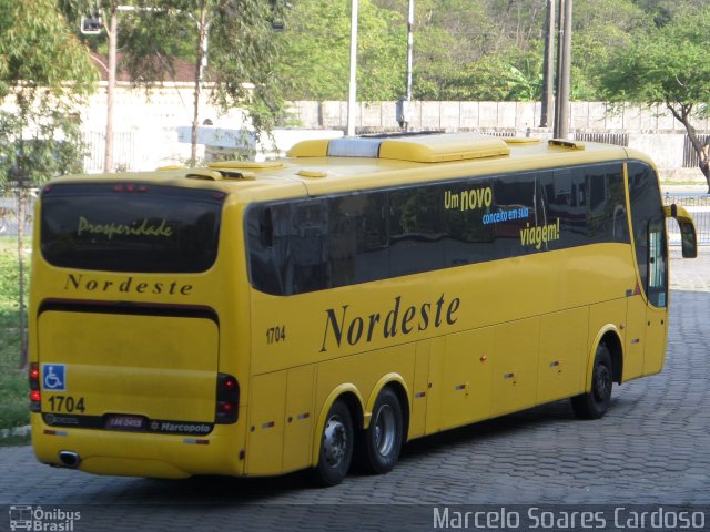 Viação Nordeste 1704 na cidade de João Pessoa, Paraíba, Brasil, por Marcelo Soares Cardoso. Número da foto: #4772547.