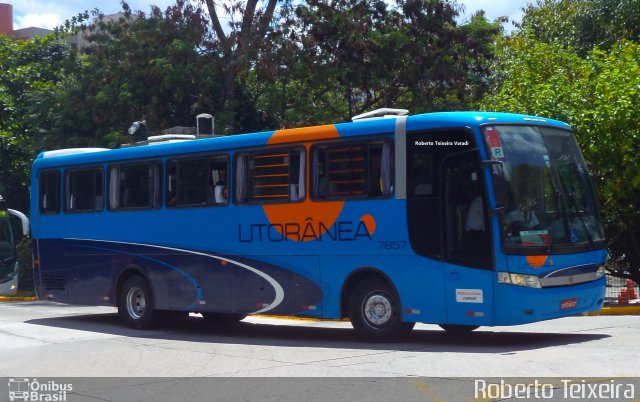 Litorânea Transportes Coletivos 7857 na cidade de São Paulo, São Paulo, Brasil, por Roberto Teixeira. ID da foto: 4773096.