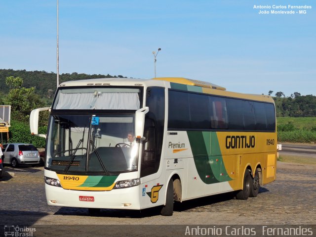 Empresa Gontijo de Transportes 11940 na cidade de João Monlevade, Minas Gerais, Brasil, por Antonio Carlos Fernandes. Número da foto: #4728238.