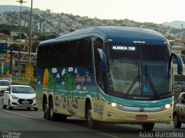 Aliança Tur Transporte de Passageiros e Turismo 1436 na cidade de Belo Horizonte, Minas Gerais, Brasil, por Adão Raimundo Marcelino. ID da foto: 4729563.