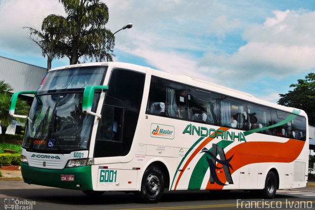 Empresa de Transportes Andorinha 6001 na cidade de Assis, São Paulo, Brasil, por Francisco Ivano. ID da foto: 4727308.