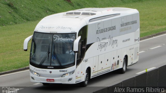 Empresa de Ônibus Pássaro Marron 5901 na cidade de Taubaté, São Paulo, Brasil, por Alex Ramos Ribeiro. Número da foto: #4729881.