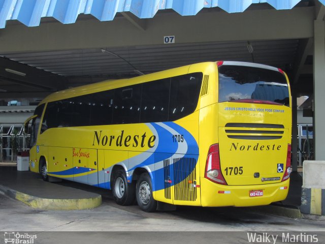 Viação Nordeste 1705 na cidade de Natal, Rio Grande do Norte, Brasil, por Walky Martins Nascimento. Número da foto: #4729310.