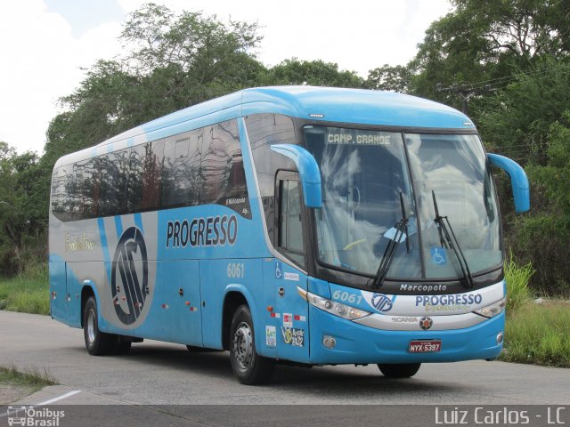 Auto Viação Progresso 6061 na cidade de Recife, Pernambuco, Brasil, por Luiz Carlos de Santana. ID da foto: 4728558.