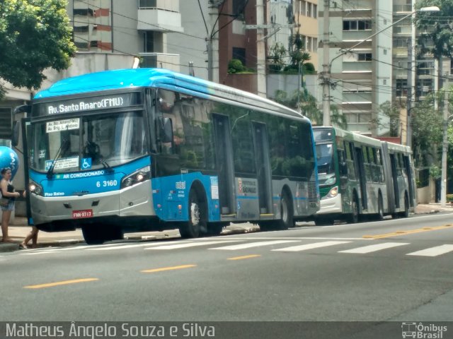 Viação Paratodos > São Jorge > Metropolitana São Paulo > Mobibrasil 6 3160 na cidade de São Paulo, São Paulo, Brasil, por Matheus Ângelo Souza e Silva. Número da foto: #4729311.