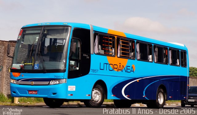 Litorânea Transportes Coletivos 7857 na cidade de São Paulo, São Paulo, Brasil, por Cristiano Soares da Silva. ID da foto: 4729109.