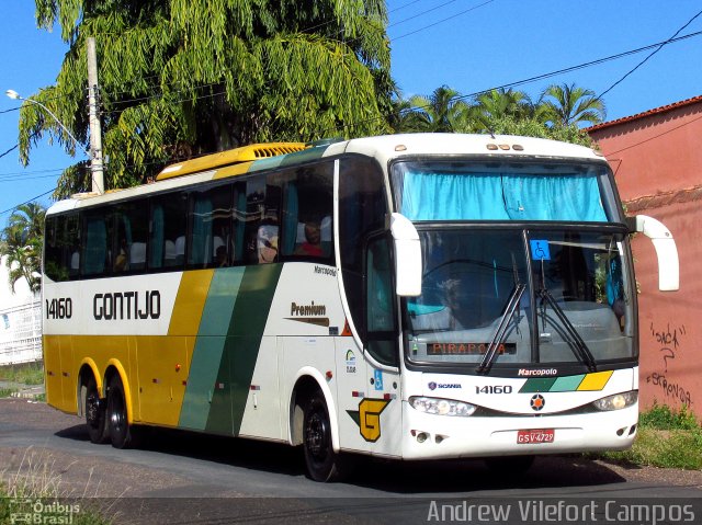 Empresa Gontijo de Transportes 14160 na cidade de Pirapora, Minas Gerais, Brasil, por Andrew Campos. Número da foto: #4774571.