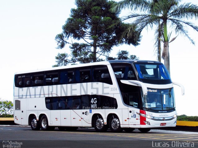 Auto Viação Catarinense 3506 na cidade de Londrina, Paraná, Brasil, por Lucas Oliveira . ID da foto: 4775891.