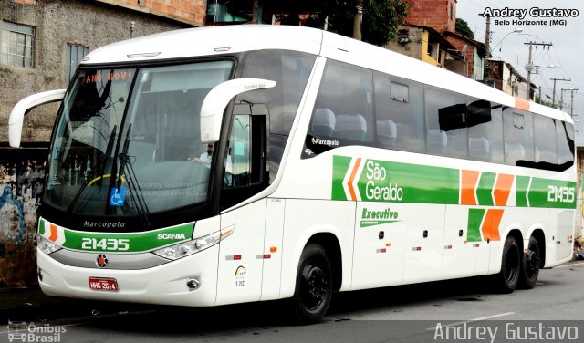 Cia. São Geraldo de Viação 21435 na cidade de Belo Horizonte, Minas Gerais, Brasil, por Andrey Gustavo. ID da foto: 4774161.