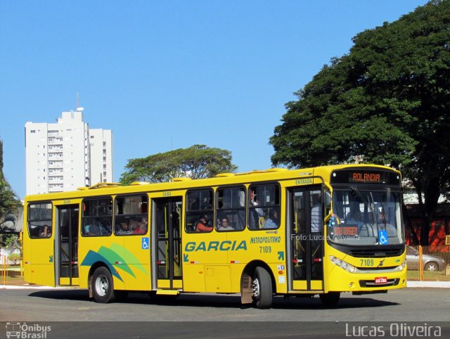 Viação Garcia 7109 na cidade de Londrina, Paraná, Brasil, por Lucas Oliveira . Número da foto: #4774244.