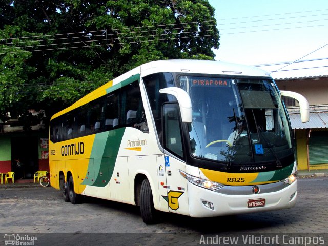 Empresa Gontijo de Transportes 18125 na cidade de Pirapora, Minas Gerais, Brasil, por Andrew Campos. Número da foto: #4774626.