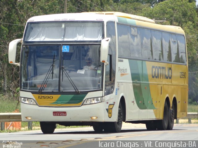 Empresa Gontijo de Transportes 12590 na cidade de Vitória da Conquista, Bahia, Brasil, por Ícaro Chagas. ID da foto: 4775262.