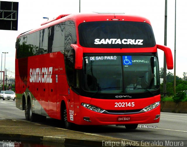 Viação Santa Cruz 202145 na cidade de São Paulo, São Paulo, Brasil, por Felipe Navas Geraldo Moura . Número da foto: #4777951.