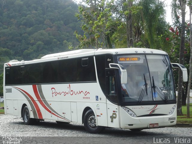 Paraibuna Transportes 20008 na cidade de Juiz de Fora, Minas Gerais, Brasil, por Lucas Vieira. Número da foto: #4777743.