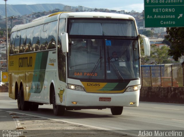 Empresa Gontijo de Transportes 12685 na cidade de Belo Horizonte, Minas Gerais, Brasil, por Adão Raimundo Marcelino. ID da foto: 4778207.