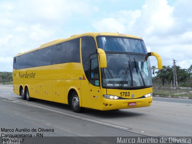Viação Nordeste 1703 na cidade de Canguaretama, Rio Grande do Norte, Brasil, por Marco Aurélio de Oliveira. Número da foto: #4776474.