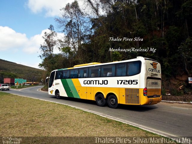 Empresa Gontijo de Transportes 17285 na cidade de Manhuaçu, Minas Gerais, Brasil, por Thales Pires Silva. Número da foto: #4779897.