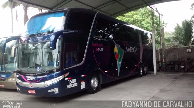 Nova América Turismo 1500 na cidade de Itaboraí, Rio de Janeiro, Brasil, por Fabiano Magalhaes. Número da foto: #4780099.