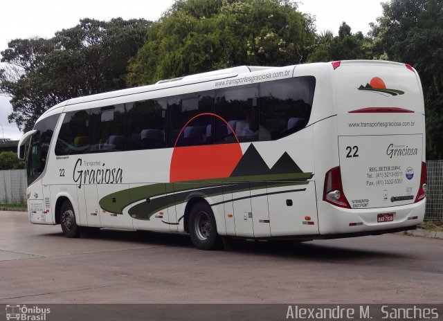 Transportes Graciosa 22 na cidade de Curitiba, Paraná, Brasil, por Alexandre M.  Sanches. ID da foto: 4780129.