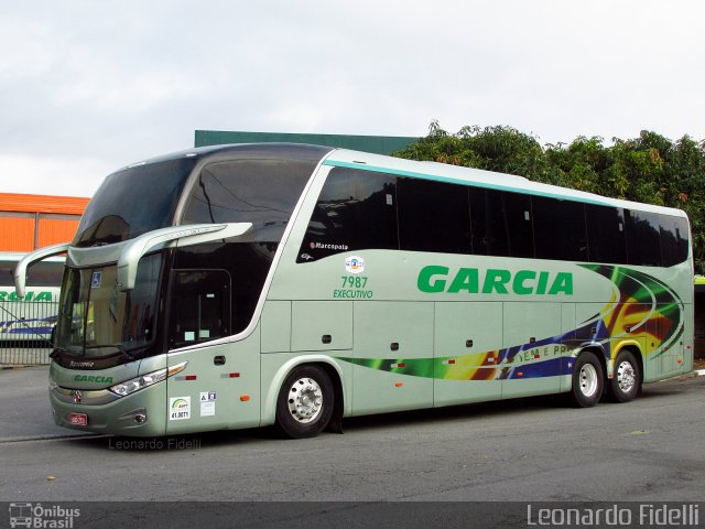 Viação Garcia 7987 na cidade de São Paulo, São Paulo, Brasil, por Leonardo Fidelli. ID da foto: 4780012.