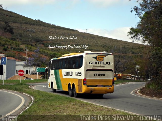 Empresa Gontijo de Transportes 17285 na cidade de Manhuaçu, Minas Gerais, Brasil, por Thales Pires Silva. Número da foto: #4779910.