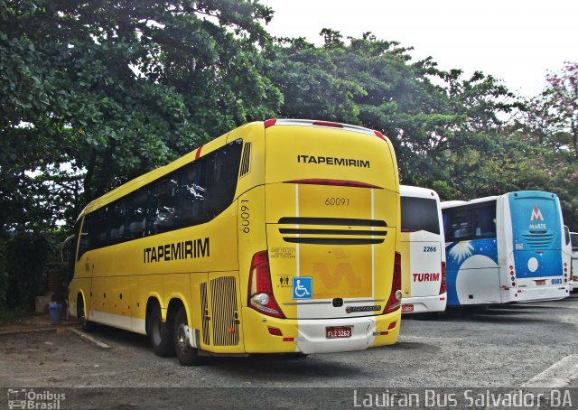 Viação Itapemirim 60091 na cidade de Salvador, Bahia, Brasil, por Mairan Santos. ID da foto: 4779060.