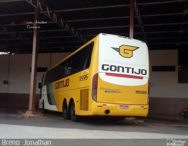 Empresa Gontijo de Transportes 11595 na cidade de São Gotardo, Minas Gerais, Brasil, por Breno  Jonathan. Número da foto: #4779117.