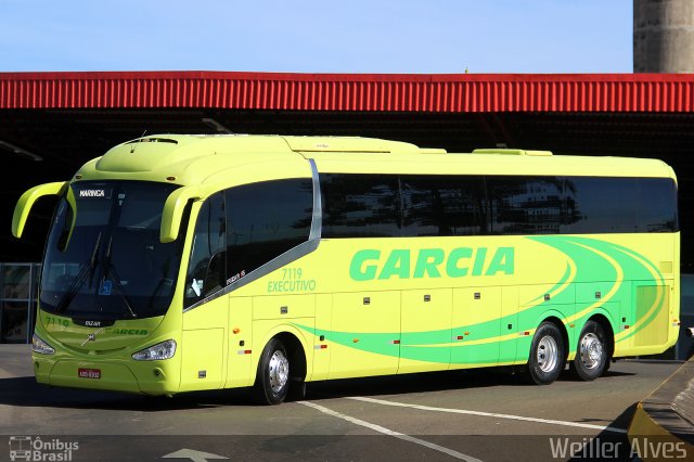 Viação Garcia 7119 na cidade de Londrina, Paraná, Brasil, por Weiller Alves. ID da foto: 4783426.