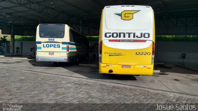 Empresa Gontijo de Transportes 12220 na cidade de João Monlevade, Minas Gerais, Brasil, por Josué Santos. Número da foto: #4781914.