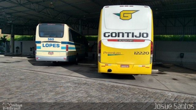 Empresa Gontijo de Transportes 12220 na cidade de João Monlevade, Minas Gerais, Brasil, por Josué Santos. ID da foto: 4781914.