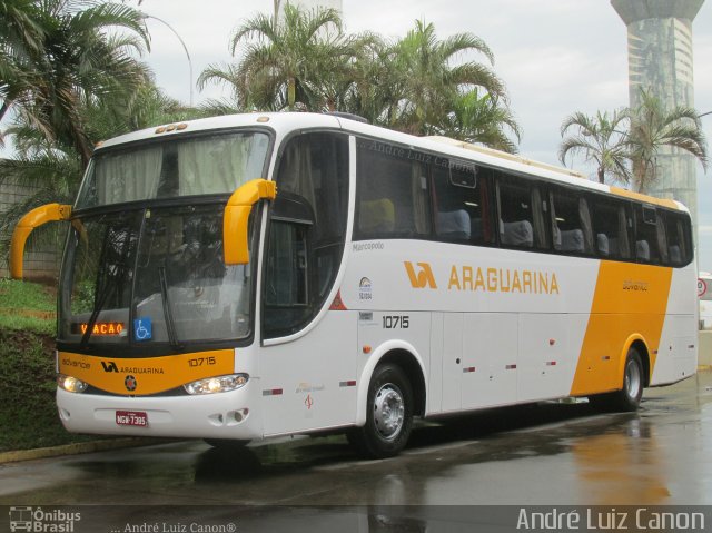 Viação Araguarina 10715 na cidade de Goiânia, Goiás, Brasil, por André Luiz Canon. ID da foto: 4781244.