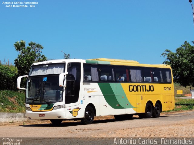 Empresa Gontijo de Transportes 12010 na cidade de João Monlevade, Minas Gerais, Brasil, por Antonio Carlos Fernandes. ID da foto: 4783115.