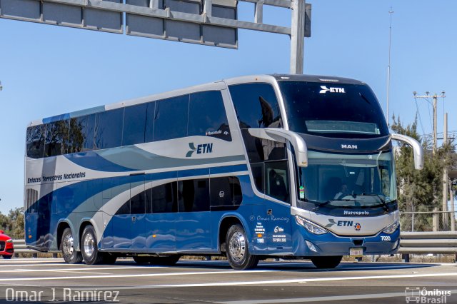 ETN - Enlaces Terrestres Nacionales 7020 na cidade de Huehuetoca, Estado de México, México, por Omar Ramírez Thor2102. Número da foto: #4781432.