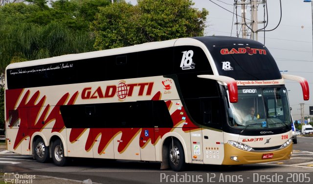 Auto Viação Gadotti 2114 na cidade de São Paulo, São Paulo, Brasil, por Cristiano Soares da Silva. ID da foto: 4782344.