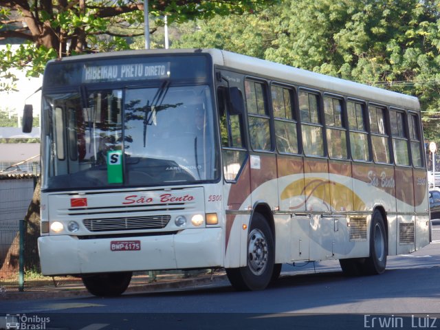 Viação São Bento Ribeirão Preto 5300 na cidade de Ribeirão Preto, São Paulo, Brasil, por Erwin  Luiz. ID da foto: 4781851.