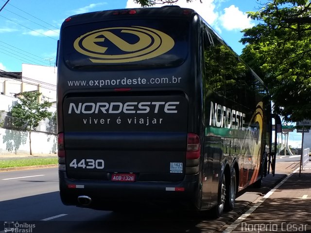 Expresso Nordeste 4430 na cidade de Londrina, Paraná, Brasil, por Rogério César. ID da foto: 4782676.