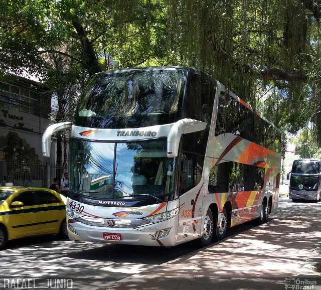 Transgiro Turismo 4330 na cidade de Rio de Janeiro, Rio de Janeiro, Brasil, por RAFAEL  JUNIO FONSECA. Número da foto: #4783224.