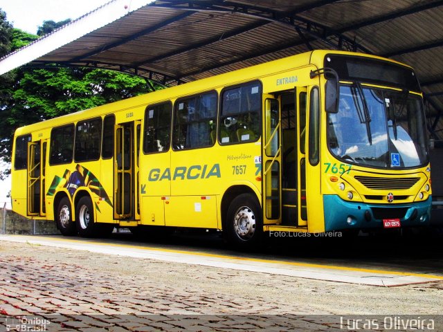 Viação Garcia 7657 na cidade de Apucarana, Paraná, Brasil, por Lucas Oliveira . ID da foto: 4781550.