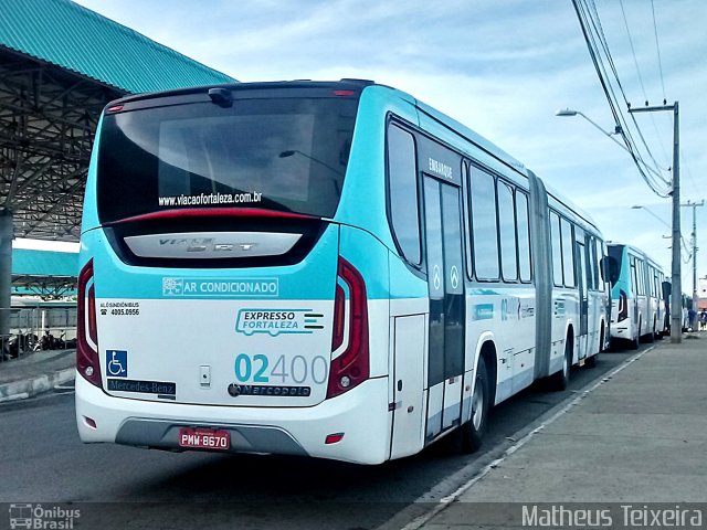 Viação Fortaleza 02400 na cidade de Fortaleza, Ceará, Brasil, por Matheus Lima Teixeira. Número da foto: #4784059.