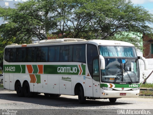 Empresa Gontijo de Transportes 14420 na cidade de Caruaru, Pernambuco, Brasil, por Danilo Elisio da Costa. ID da foto: 4786560.