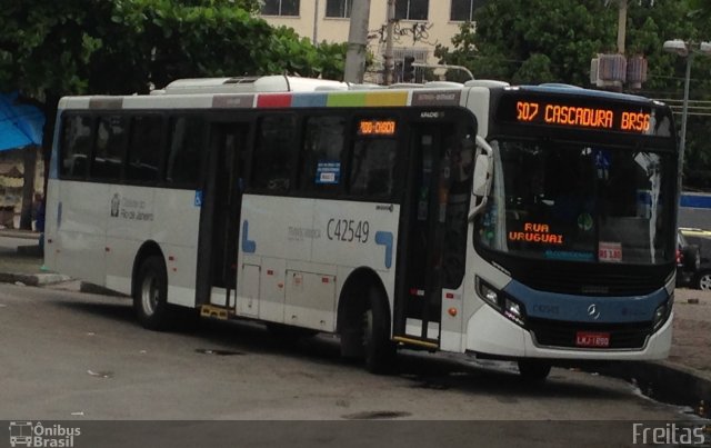 Viação Acari C42549 na cidade de Rio de Janeiro, Rio de Janeiro, Brasil, por Lucas de Freitas Fonseca. Número da foto: #4784814.