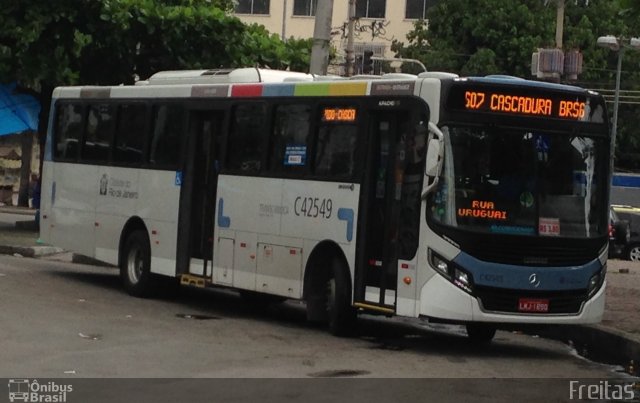 Viação Acari C42549 na cidade de Rio de Janeiro, Rio de Janeiro, Brasil, por Lucas de Freitas Fonseca. ID da foto: 4784814.