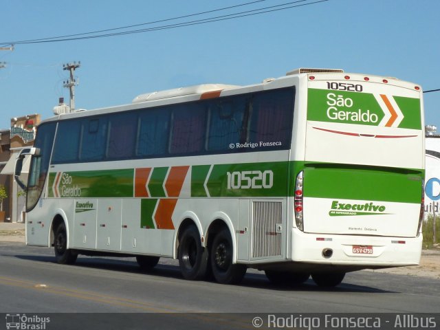 Cia. São Geraldo de Viação 10520 na cidade de Maceió, Alagoas, Brasil, por Rodrigo Fonseca. Número da foto: #4785539.