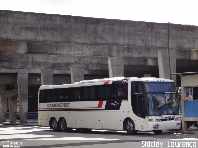 Auto Viação Catarinense 2103 na cidade de Curitiba, Paraná, Brasil, por Sidcley Lourenço. ID da foto: 4785260.