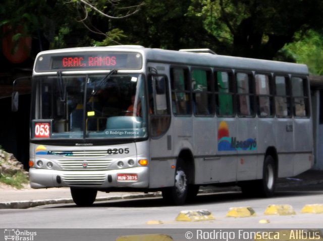 Empresa Auto Viação Massayó 6205 na cidade de Maceió, Alagoas, Brasil, por Rodrigo Fonseca. Número da foto: #4785512.
