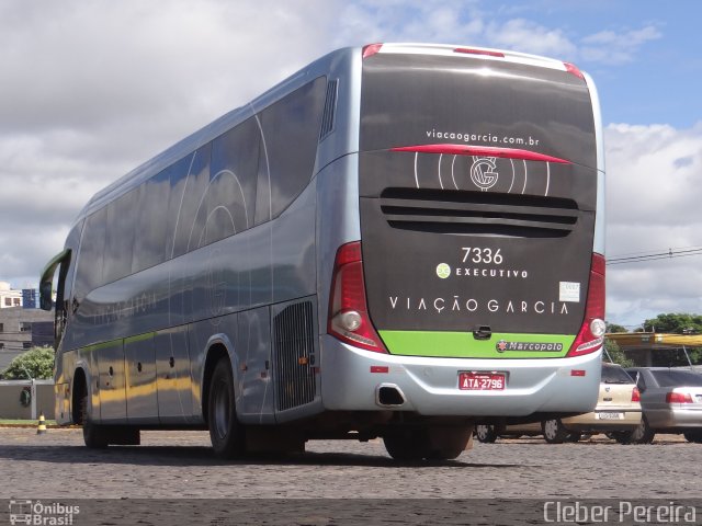 Viação Garcia 7336 na cidade de Londrina, Paraná, Brasil, por Cleber Luiz Pereira. ID da foto: 4786780.