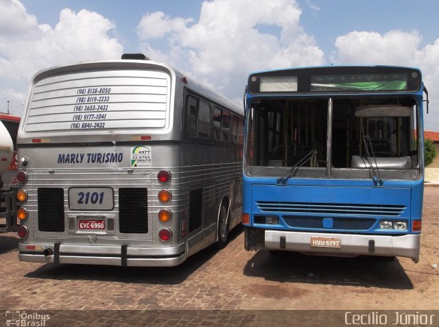 Ônibus Particulares 2101 na cidade de Santa Inês, Maranhão, Brasil, por Cecílio Júnior. ID da foto: 4787076.