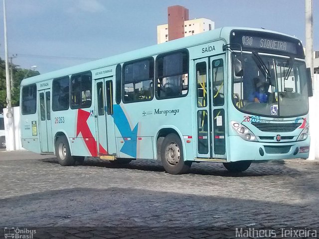 Maraponga Transportes 26263 na cidade de Fortaleza, Ceará, Brasil, por Matheus Lima Teixeira. Número da foto: #4787621.
